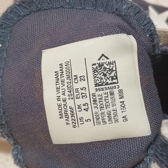 Converse Flag high tops sz 5 - Picture 8 of 9